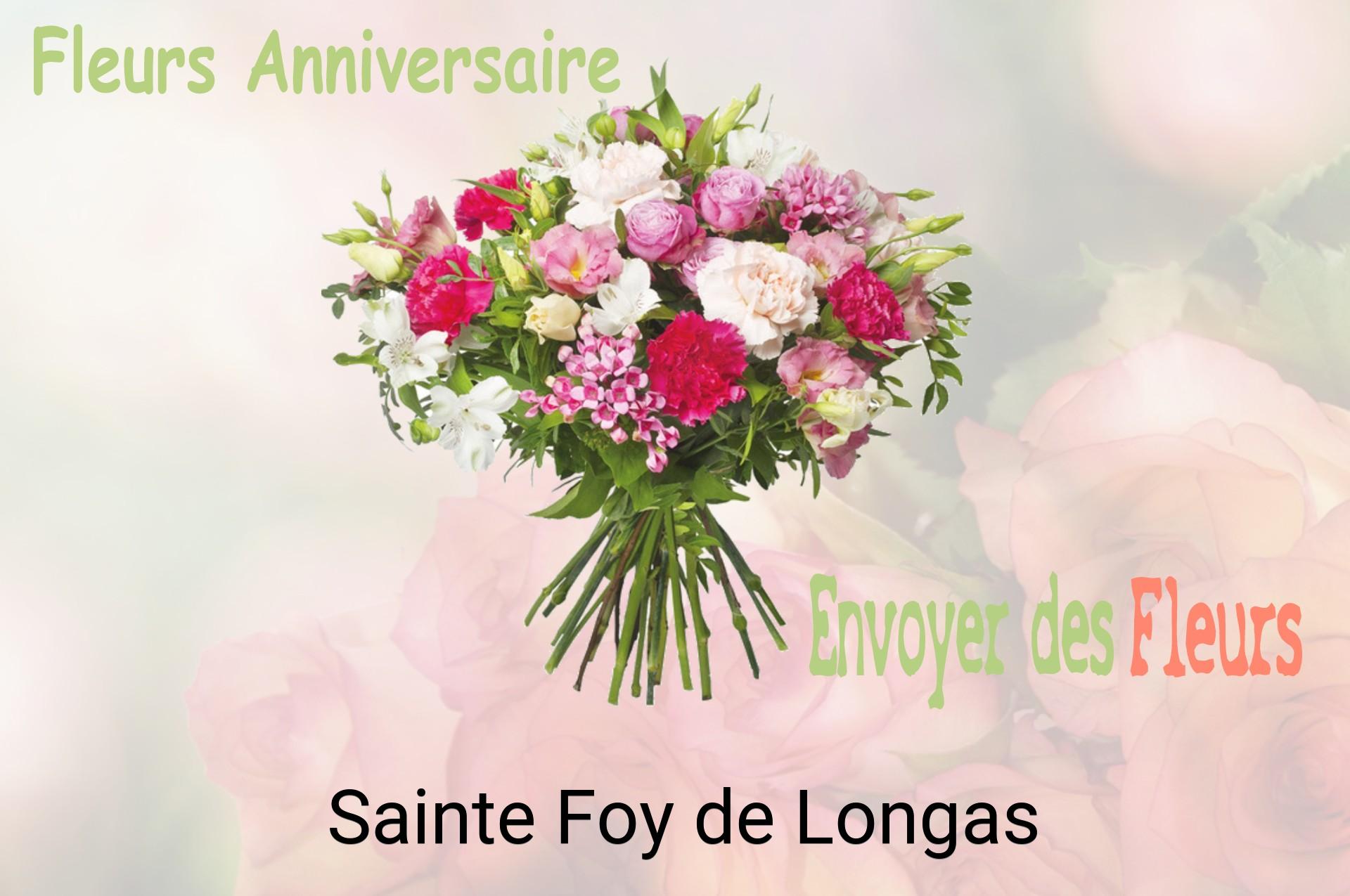 Bouquet de fleurs d’anniversaire livré à Sainte-Foy-de-Longas