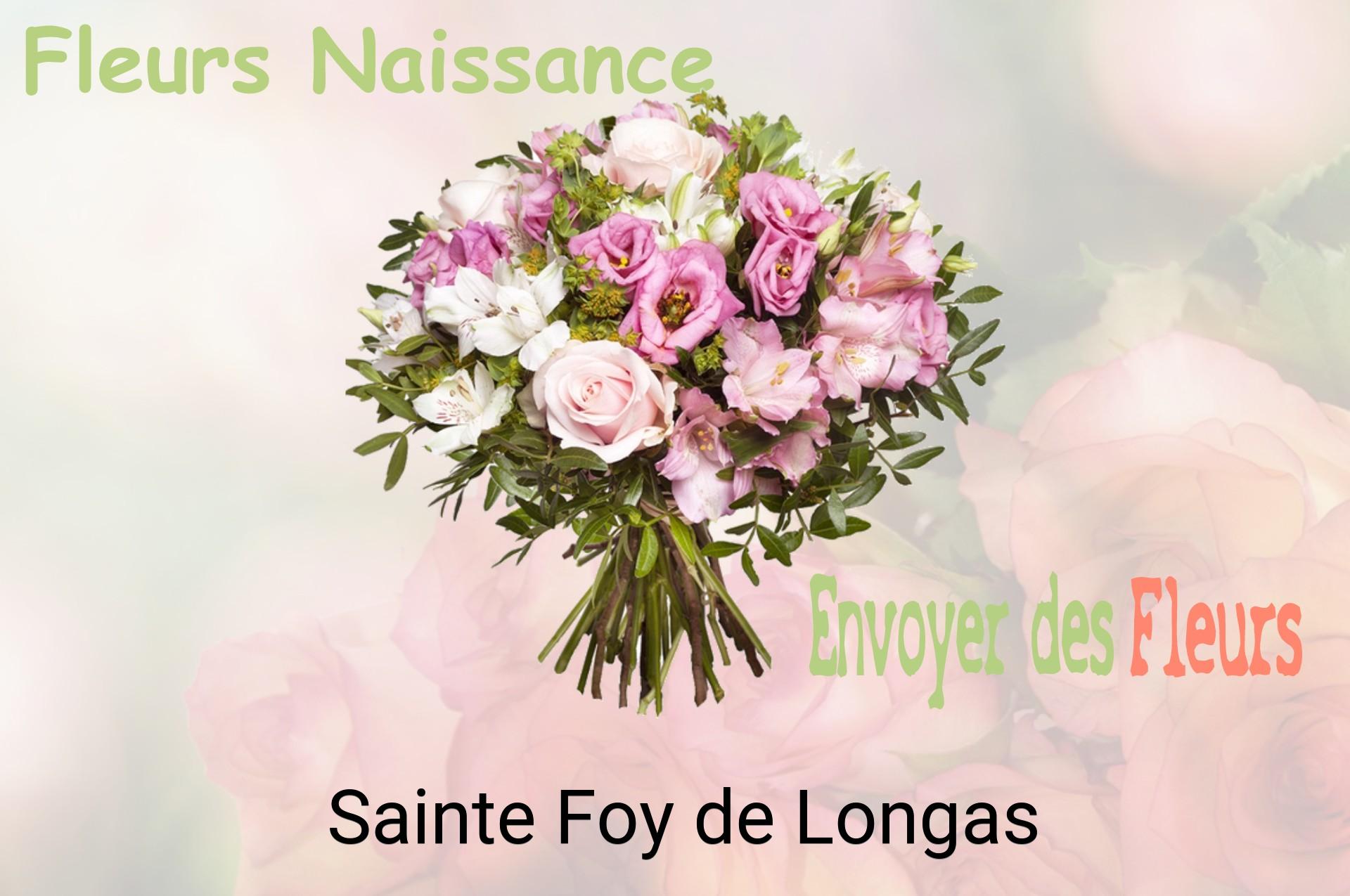 Bouquet de fleurs de naissance livré à Sainte-Foy-de-Longas